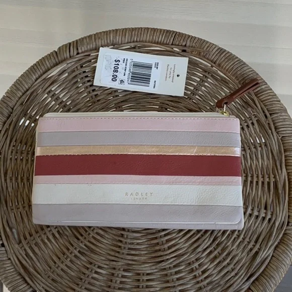 Radley London Pink,White and Grey Women's Clutch/Wallet - Picture 1 of 7